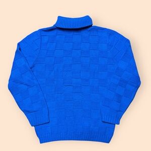 Vintage 1960s Glenbrooke Sweater Blue Women’s Small Vtg 60s Fashion